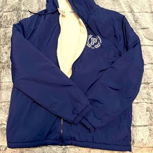 Sherpa lined full zip anorak jacket